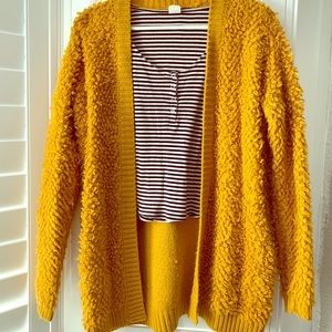 Forever 21 Mustard Yellow Cardigan